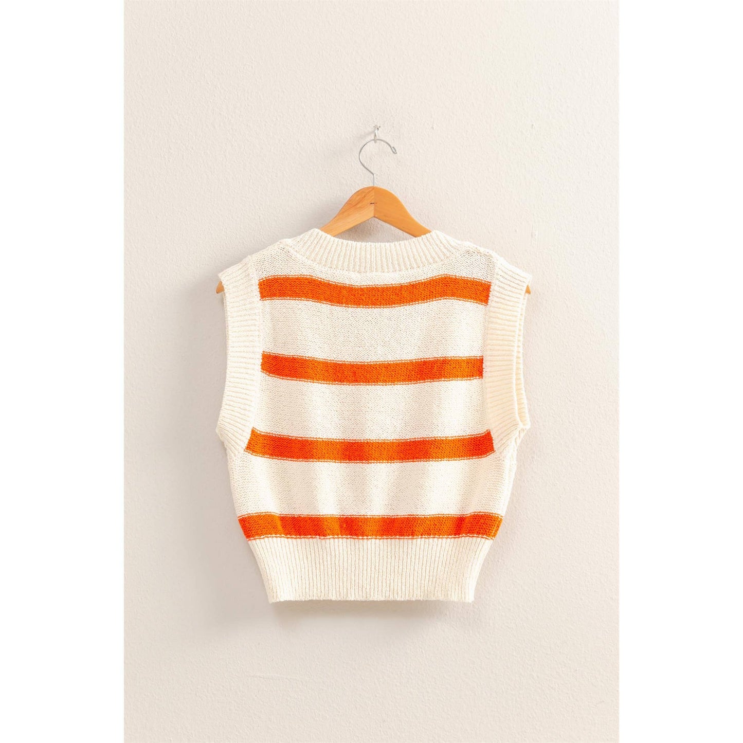 2009 Striped V-Neck Sweater Vest