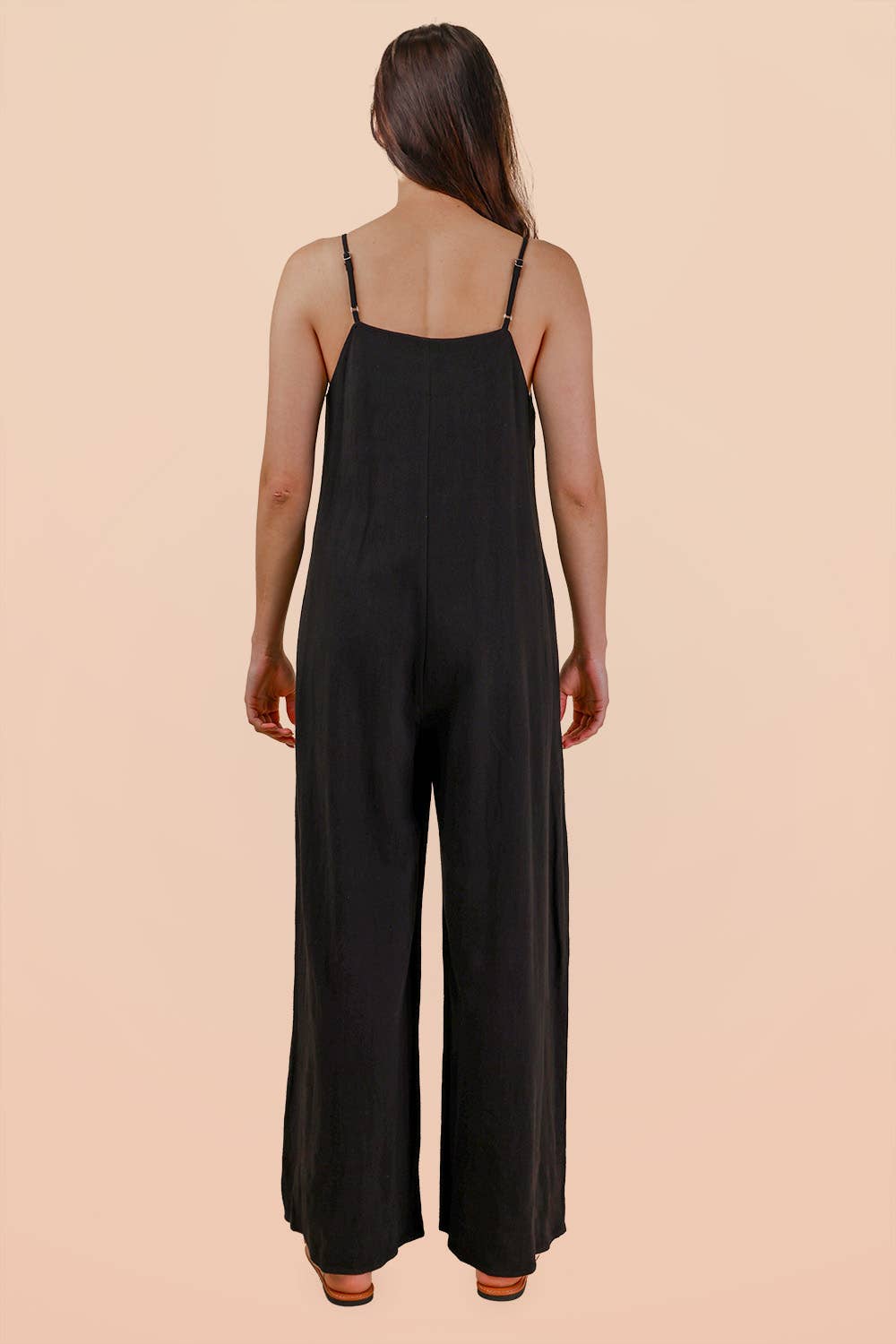 2067 Pleated Sleeveless Jumpsuit
