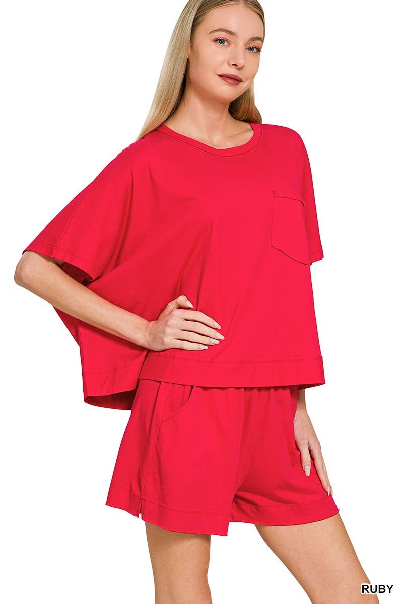 2005 Boxy Top N Shorts Set