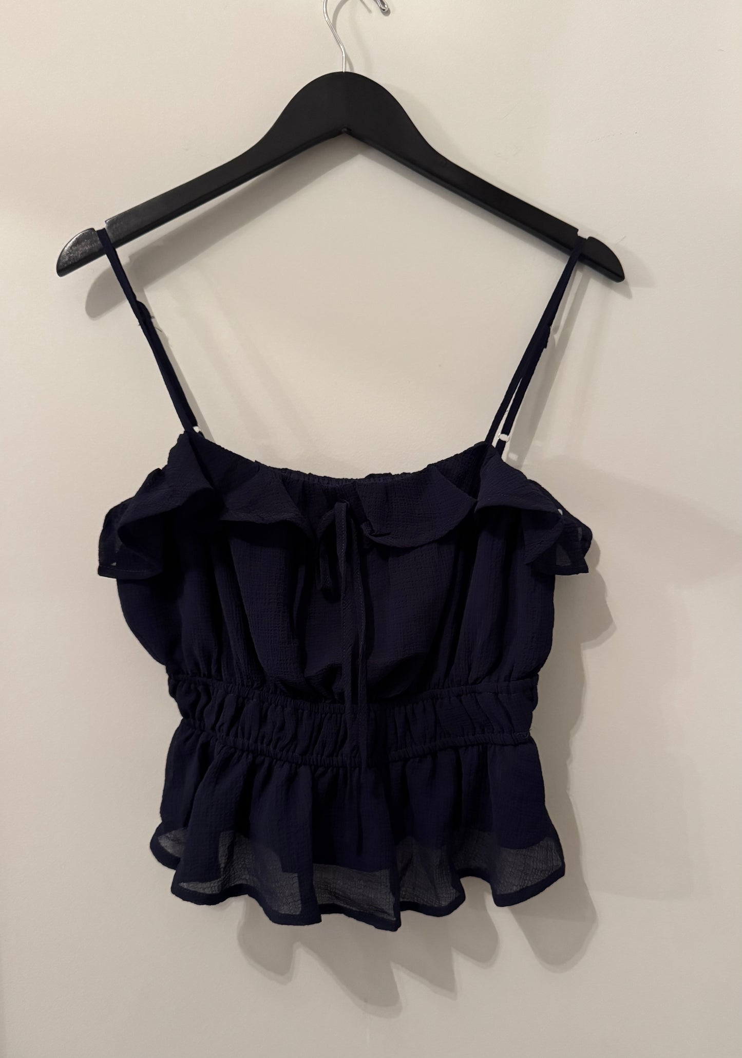 0933 Woven Ruffle Cami