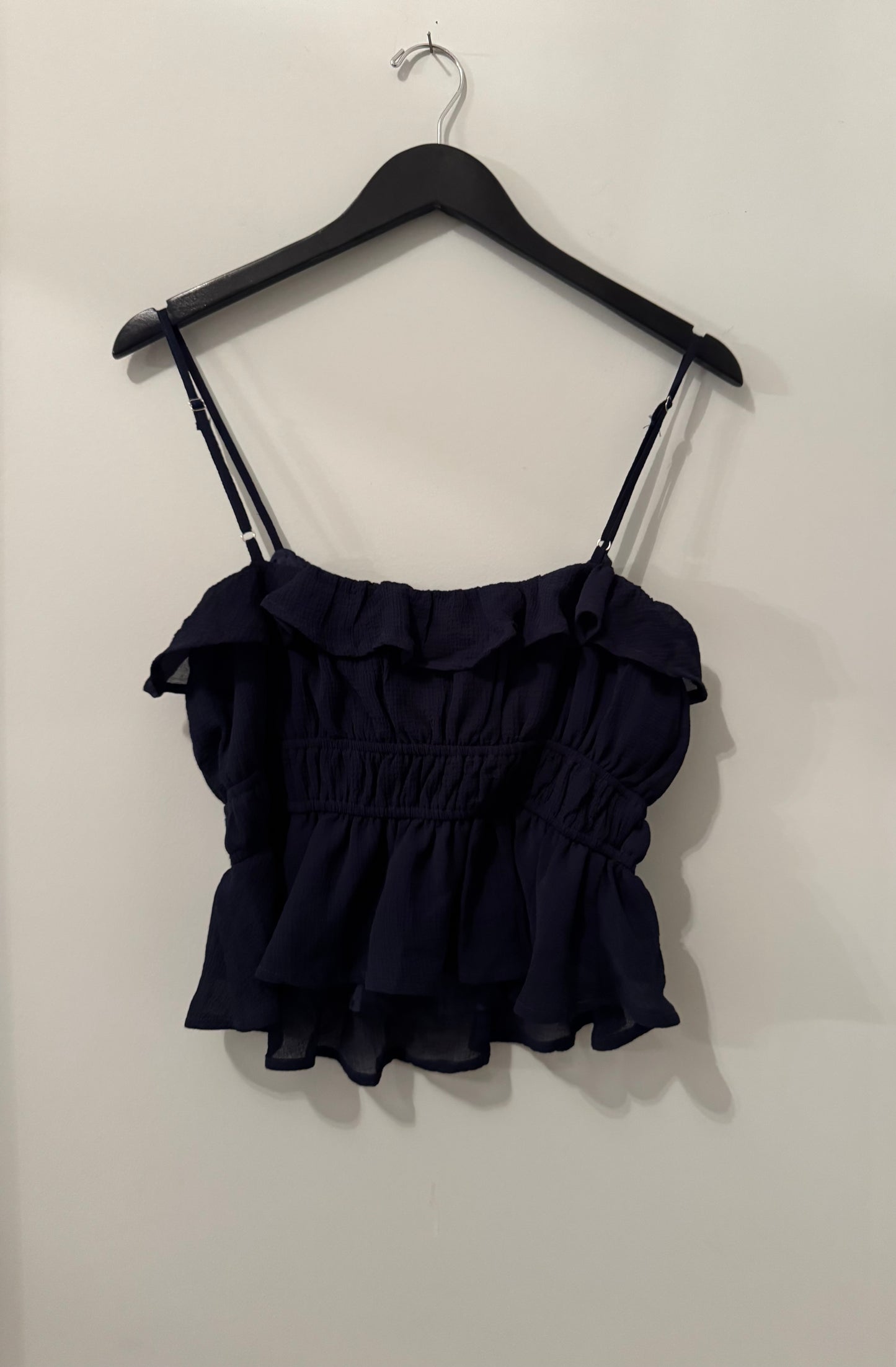 0933 Woven Ruffle Cami