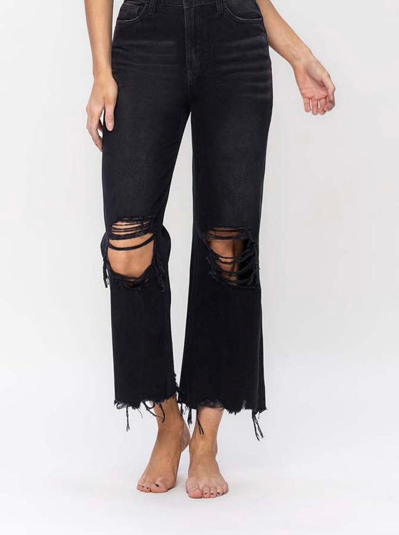 1234 90s Vintage Crop Flare Jeans