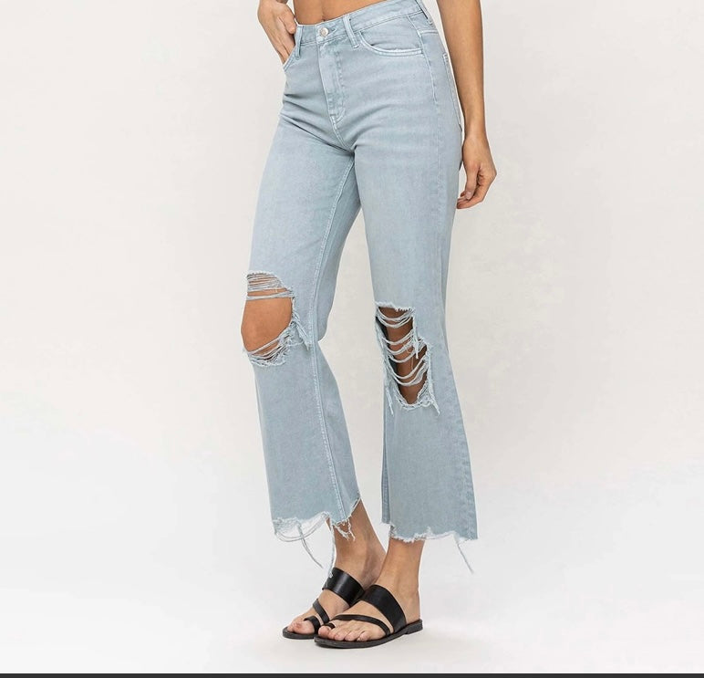 1229 90s Vintage Crop Flare Jean