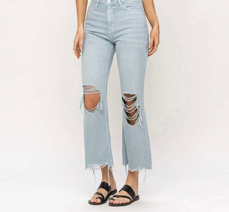 1229 90s Vintage Crop Flare Jean
