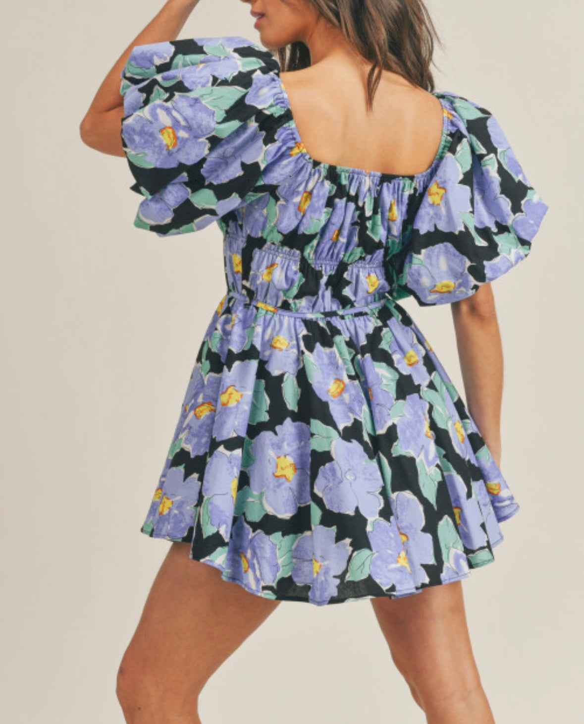 1349 Floral Mini Dress