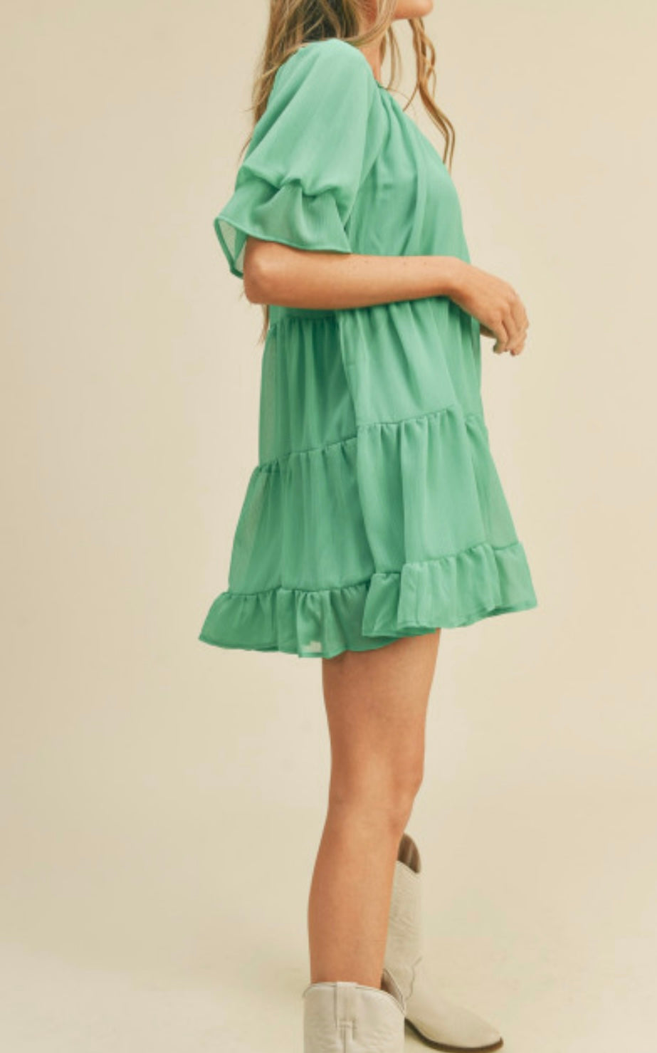 1350 V-Neck Mini Dress