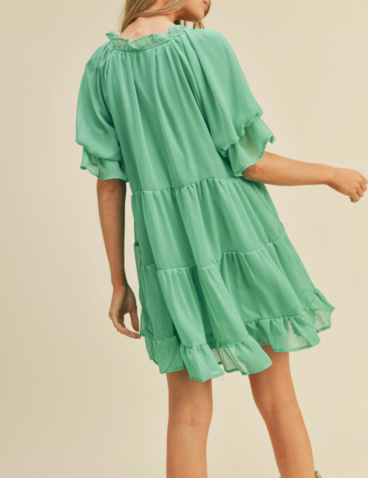 1350 V-Neck Mini Dress