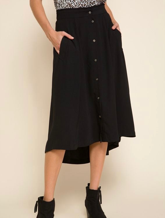 1359 High-Low Ankle Length Skirt