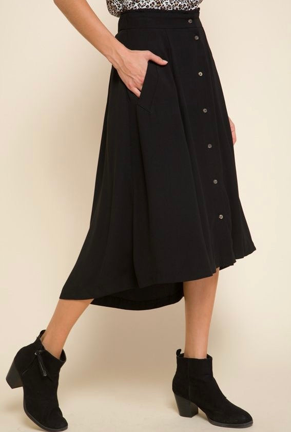 1359 High-Low Ankle Length Skirt