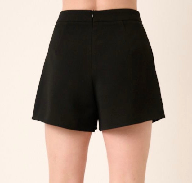1362 Crop Top/Pinktuck Detail Shorts Set
