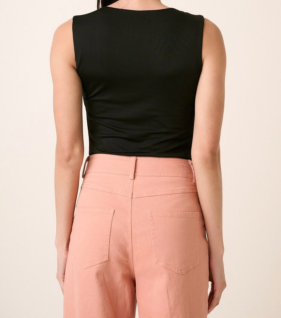 1372 Square Neck Sleeveless Bodysuit
