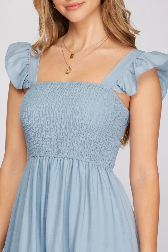 0950 Tiered Maxi Dress
