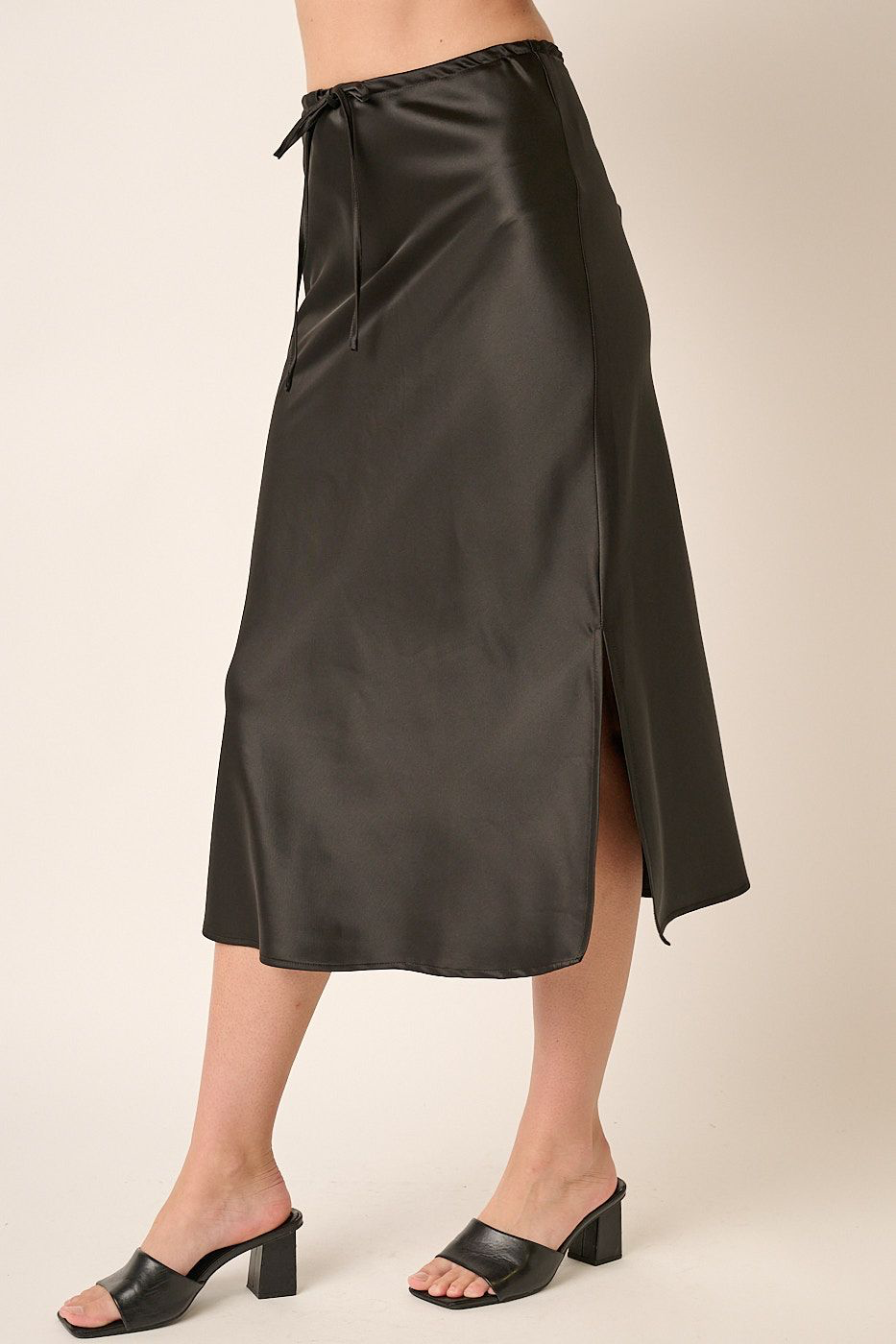 Satin Midi Skirt