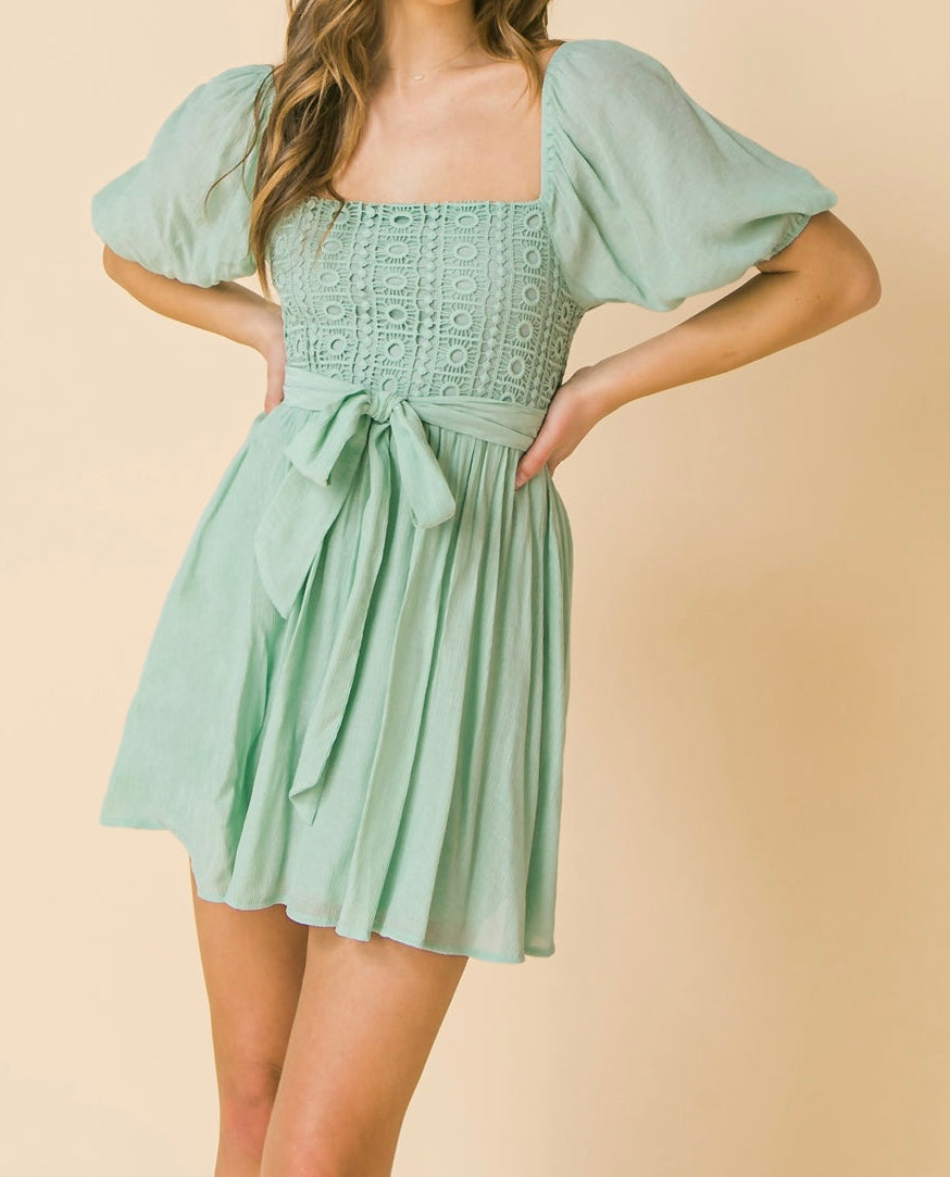 0924 Woven Mini Dress