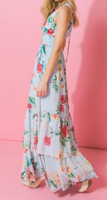 0658 Printed Maxi Dress