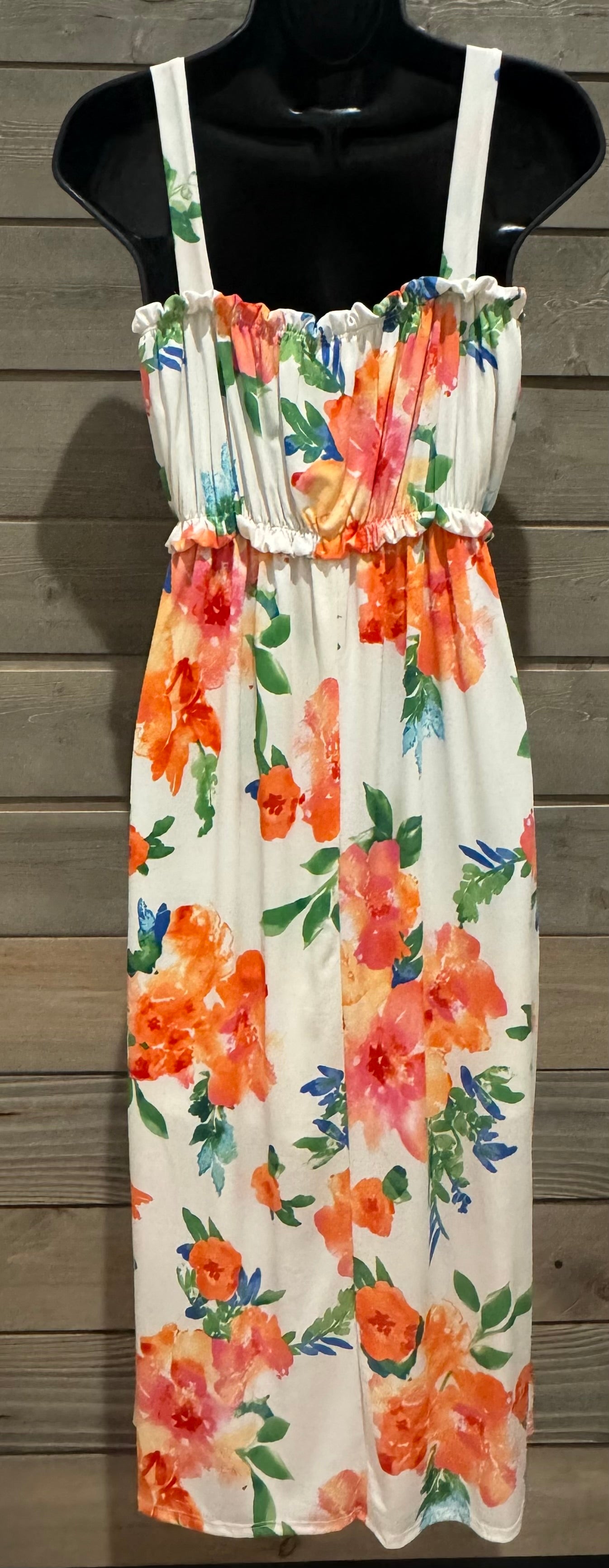 0085 Sleeveless Midi Dress