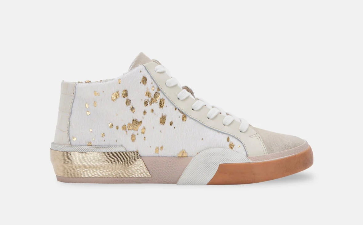 0220 Ivory Multi Ankle Shoe Calf