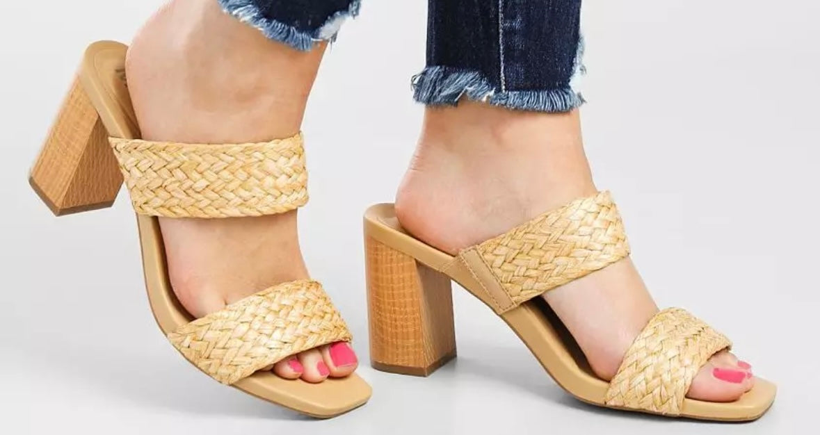 0111 MIA Natural Strap Heel Sandal