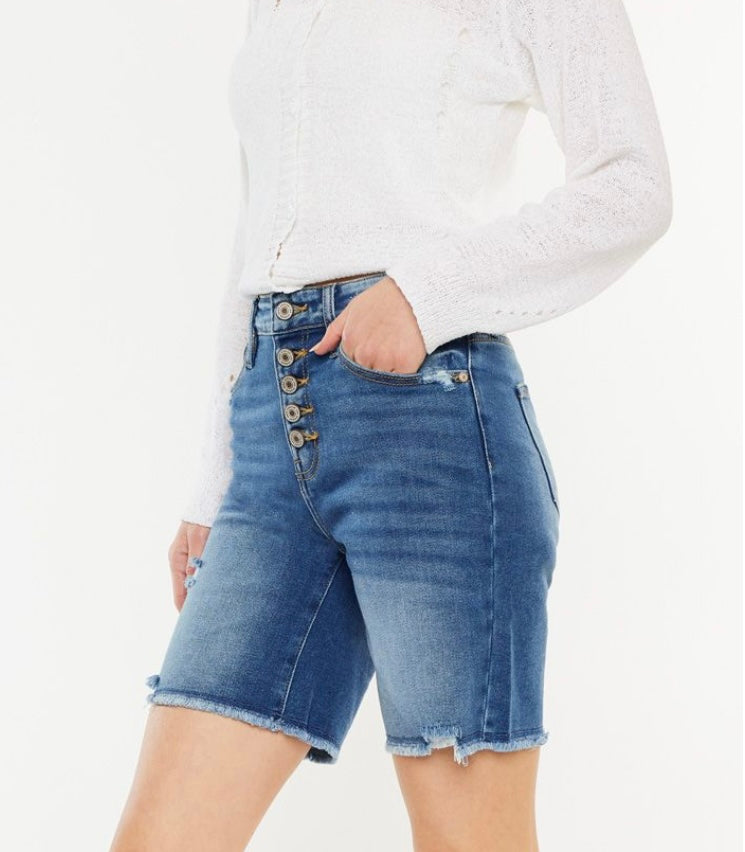 0068 High Rise Skinny Jean Shorts