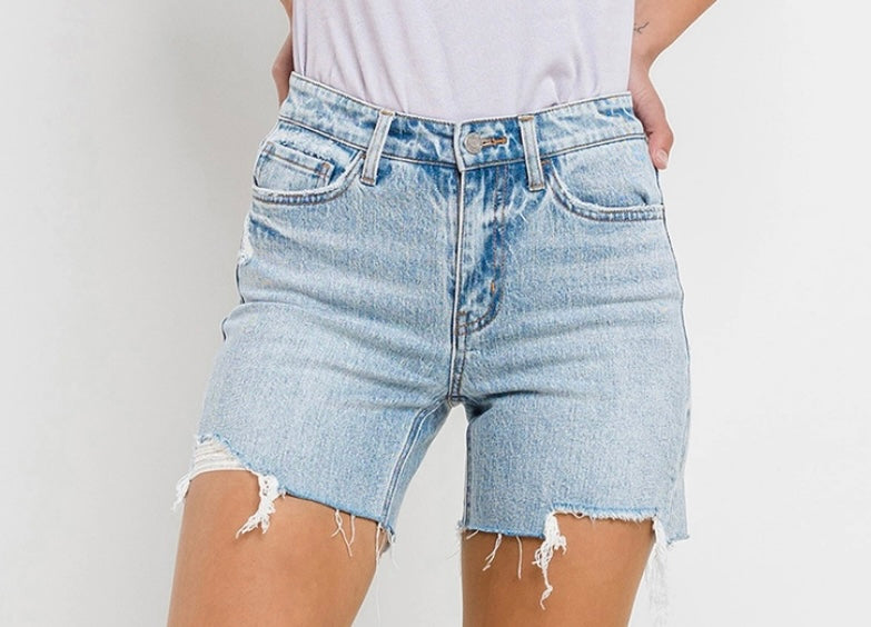 1413 High Rise Midi Shorts
