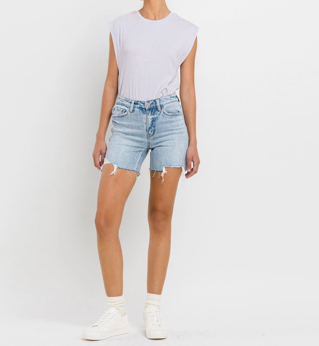 1413 High Rise Midi Shorts