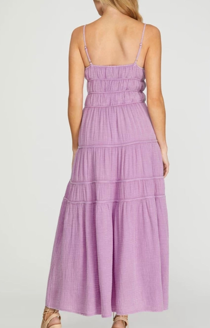 1455 Cami Tiered Dress