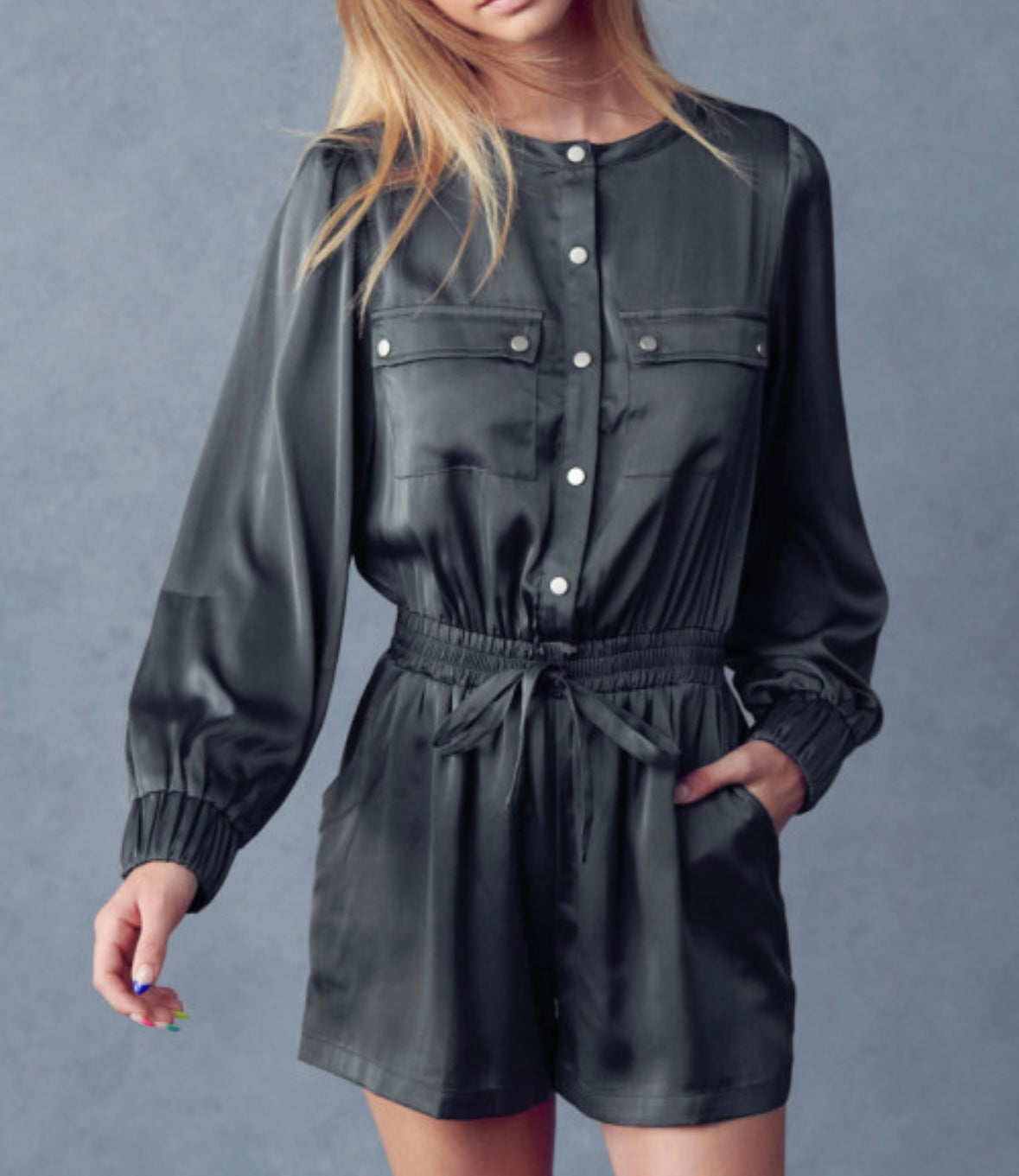 1514 Satin Romper