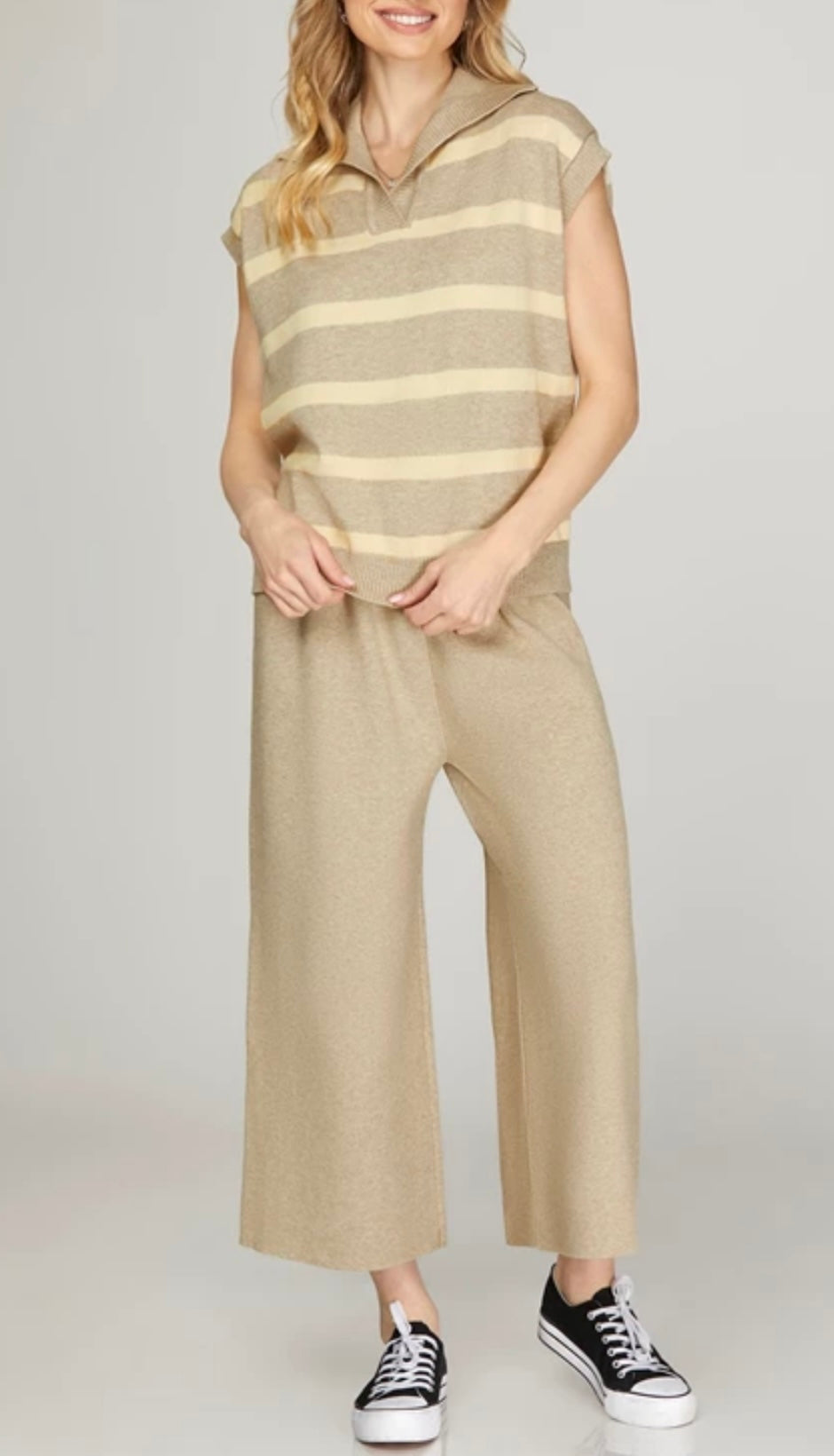 1526 Striped Sweater Top