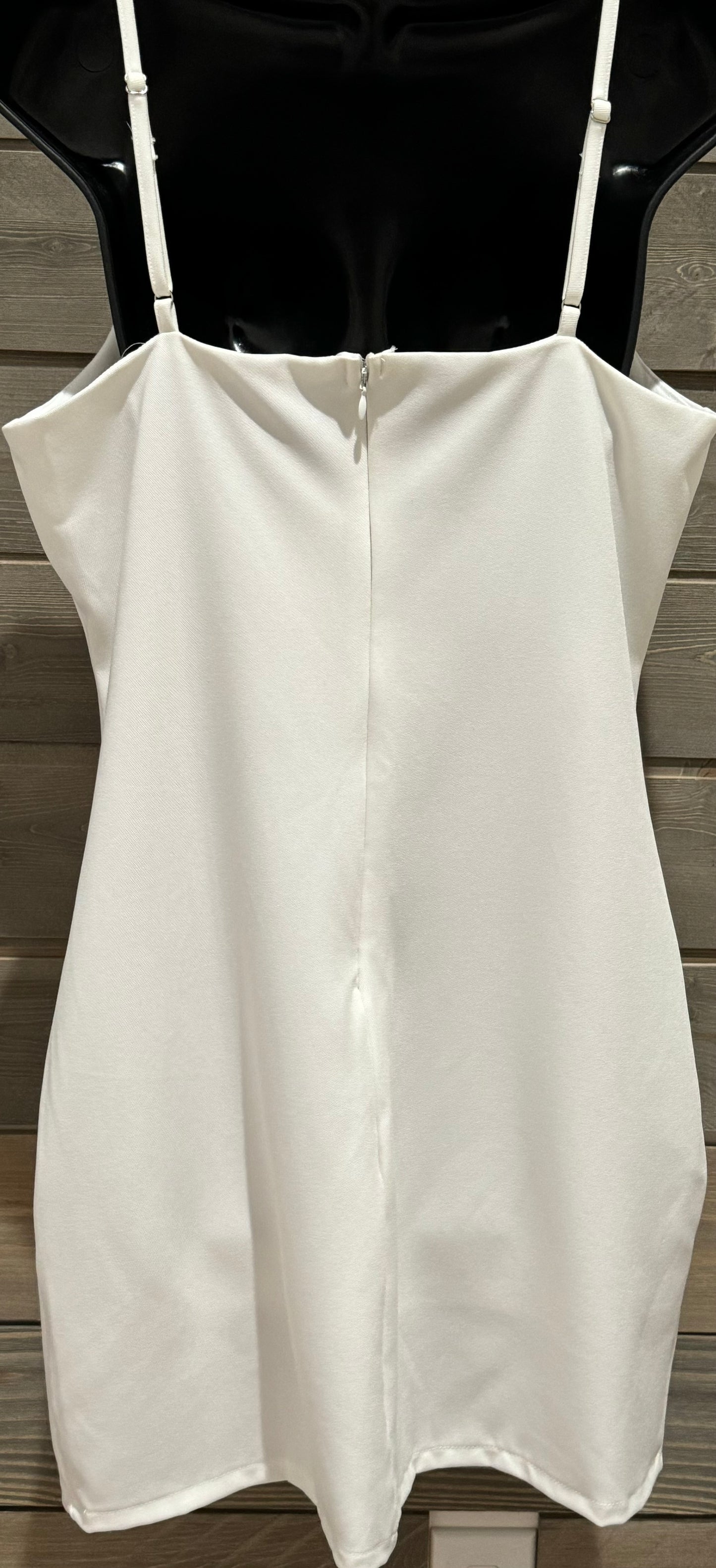 0507 Woven Cami Mini Dress White