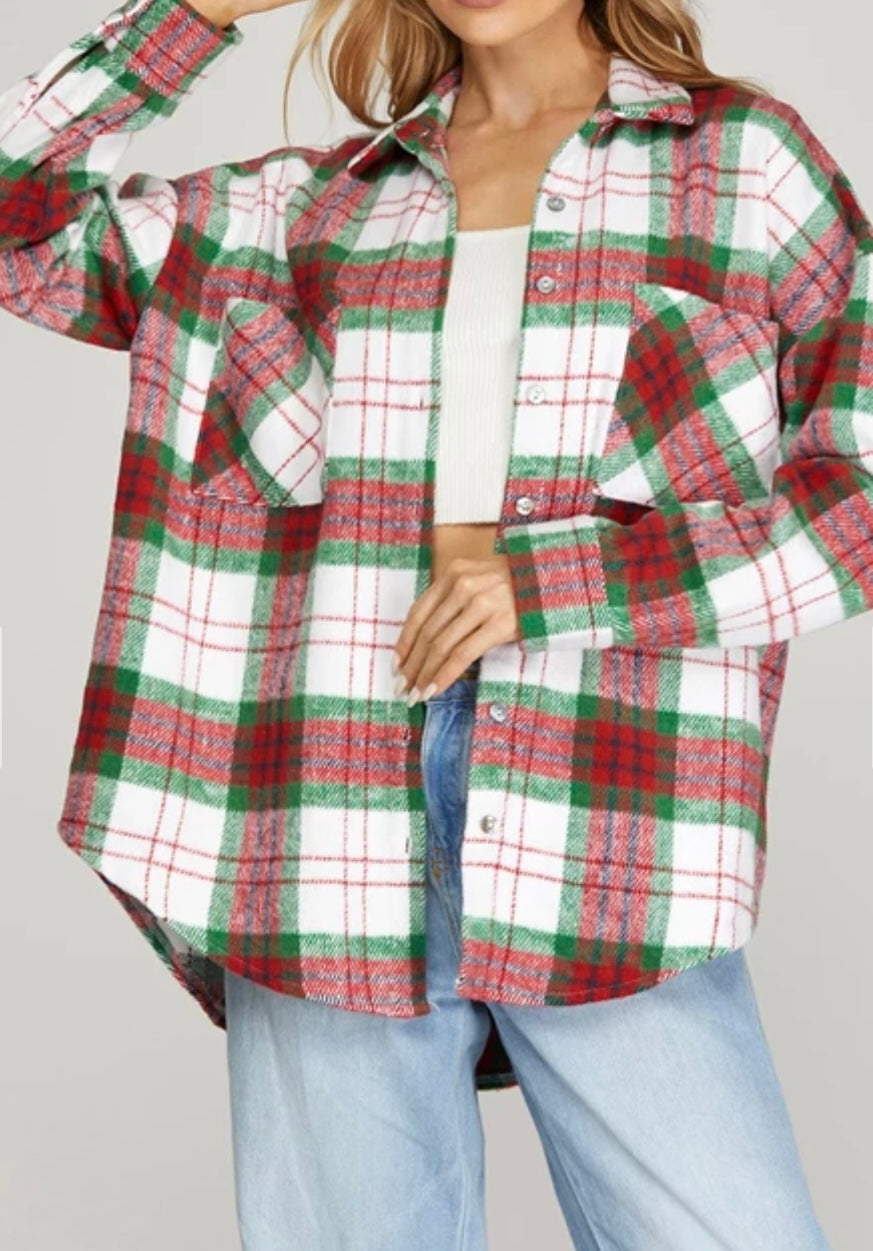 1584 Plaid Shacket