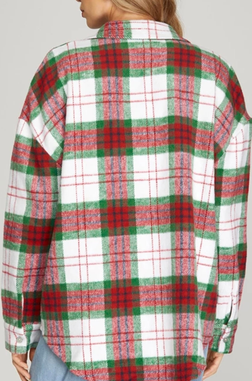 1584 Plaid Shacket