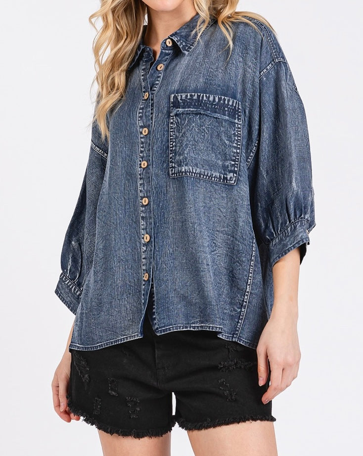 1611 Washed Chambray Shirt