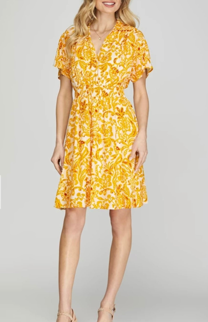 1664 Printed Mini Dress