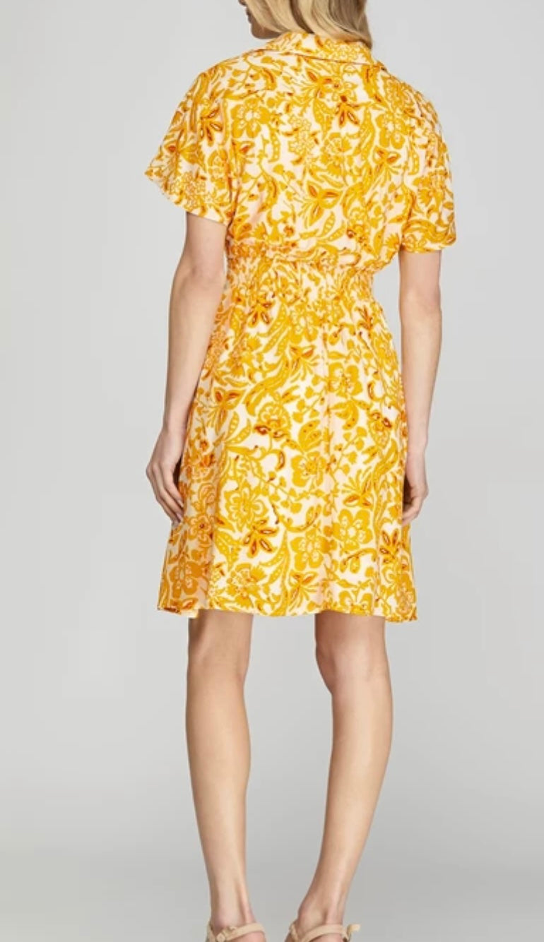 1664 Printed Mini Dress