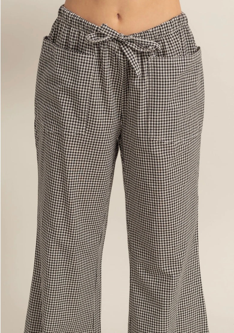 1683 Gingham Print Pant