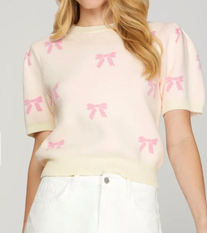 1724 Bow Sweater Top
