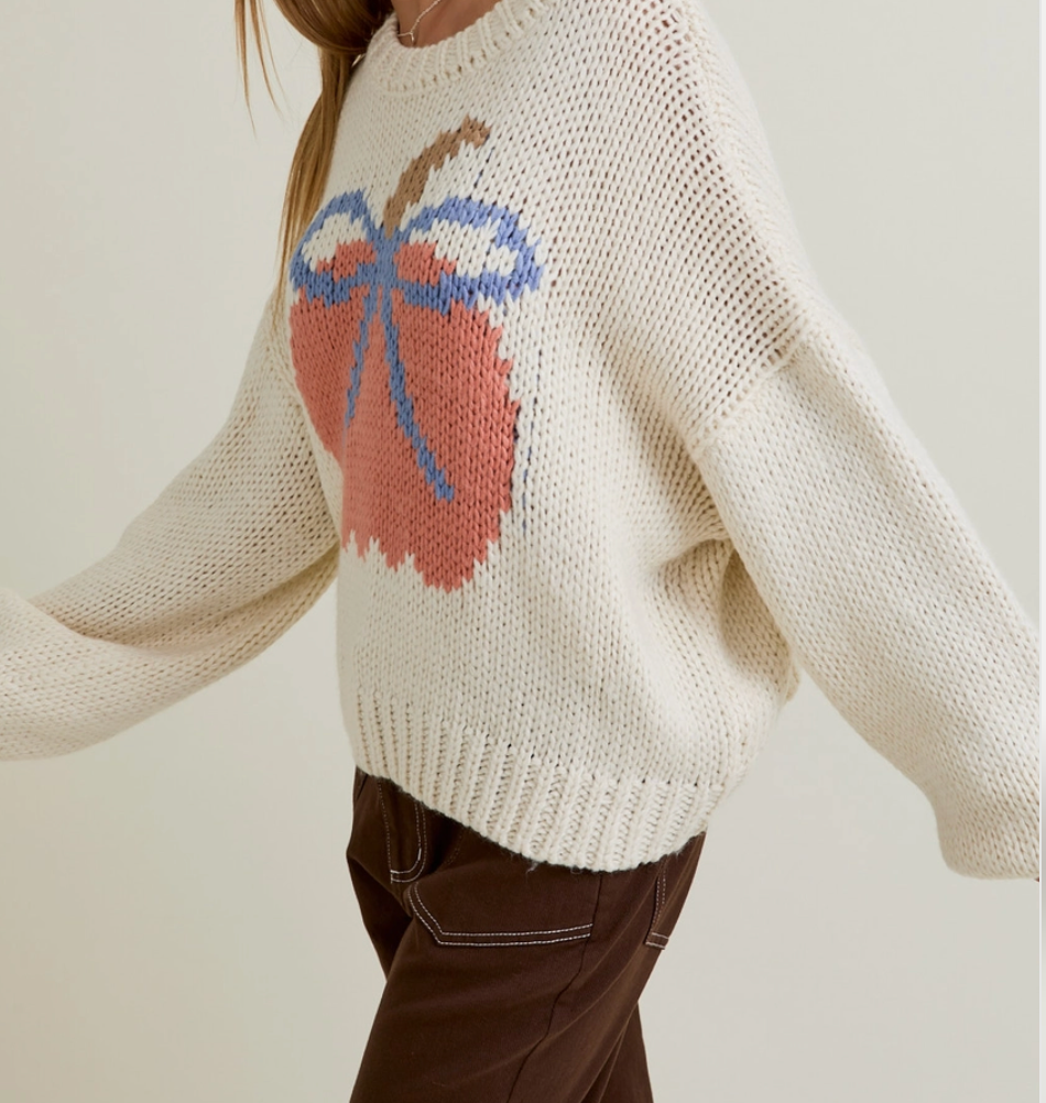 1777 Pumpkin Knit Sweater