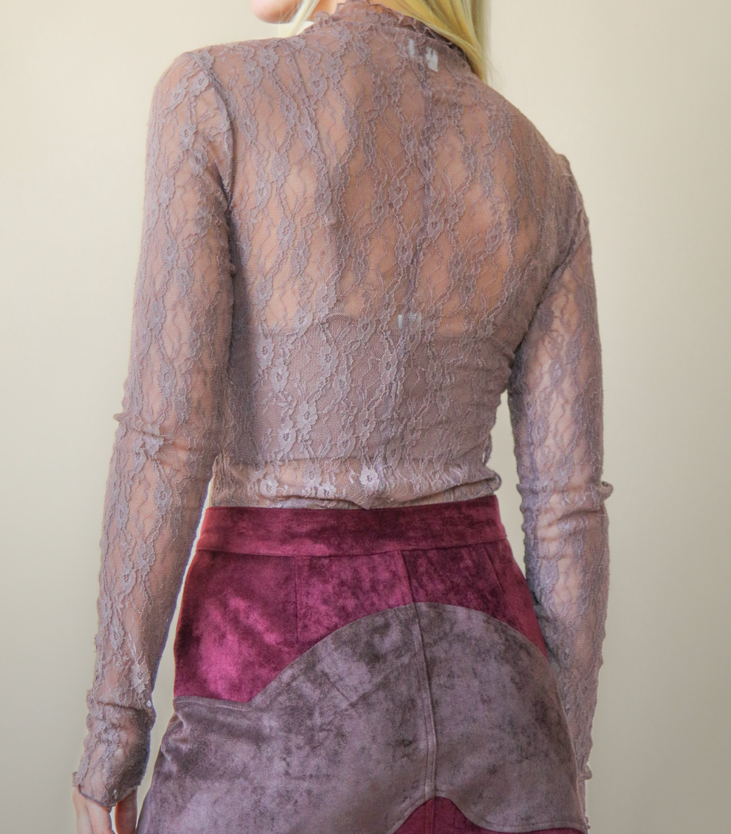 1785 Sheer Lace Top