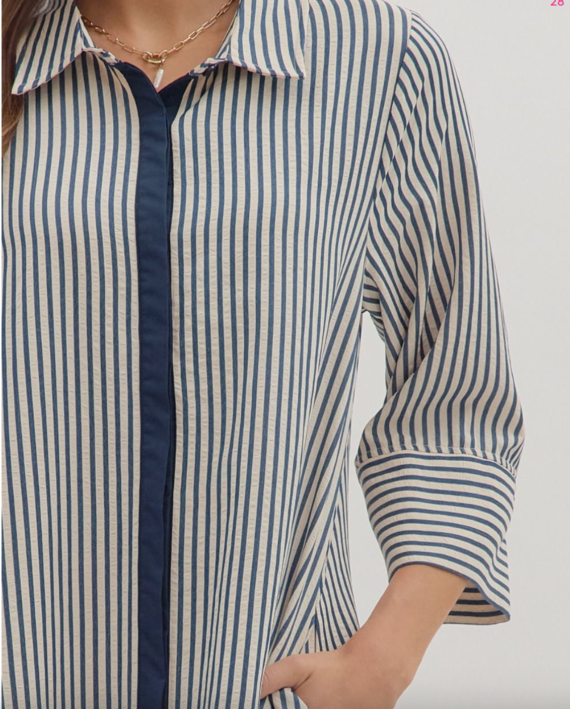 1796 Striped Midi Dress