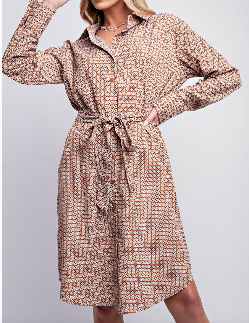 1812 Printed Midi Dress