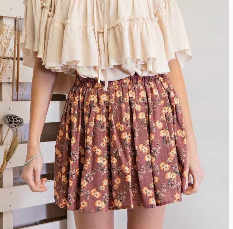 1811 Printed Mini Skirt