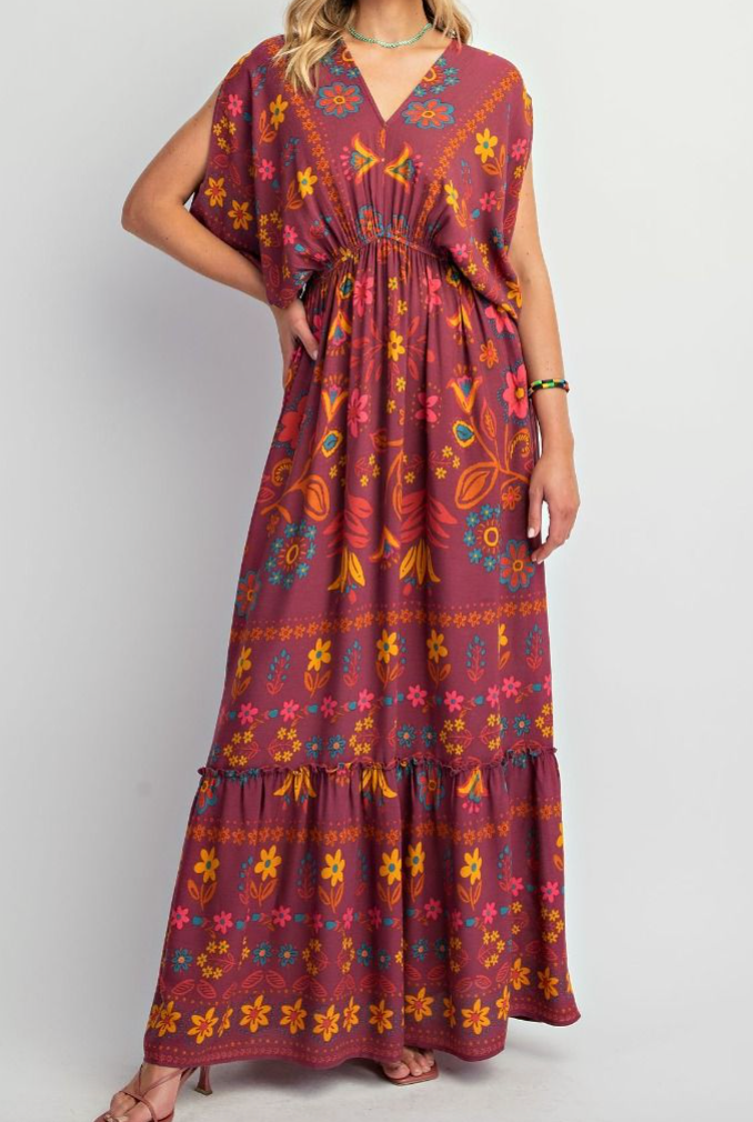 1807 Printed Maxi Dress