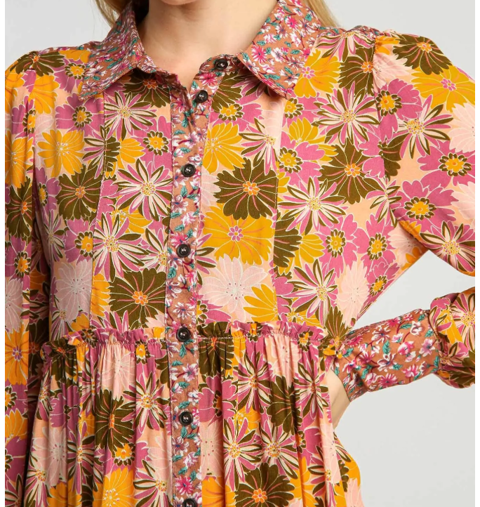 1814 Printed Mini Dress