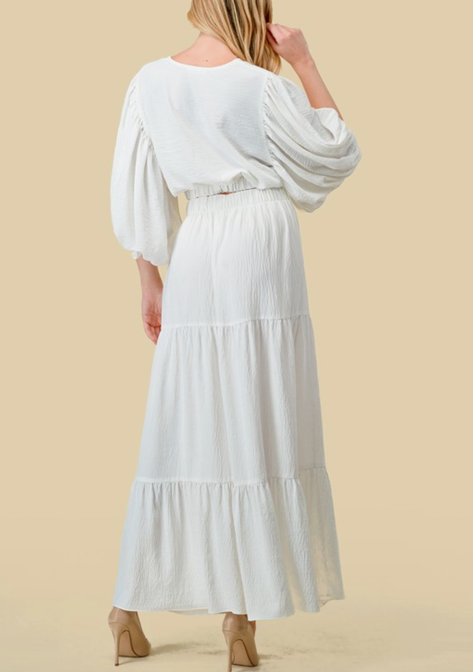 2078 Long Tiered Skirt