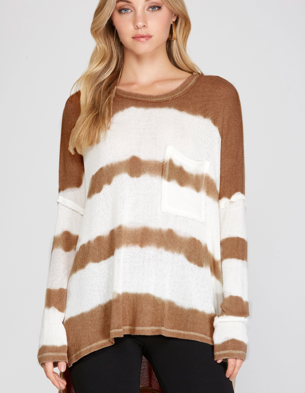 2155 Tie Dyed Knit Top