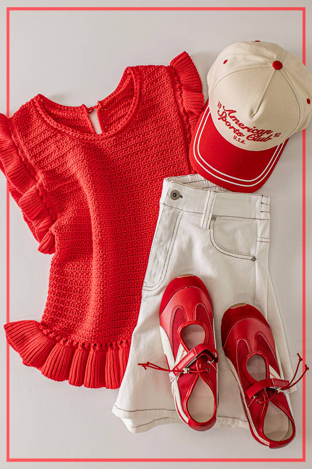 2065 Ruffle Sweater Top