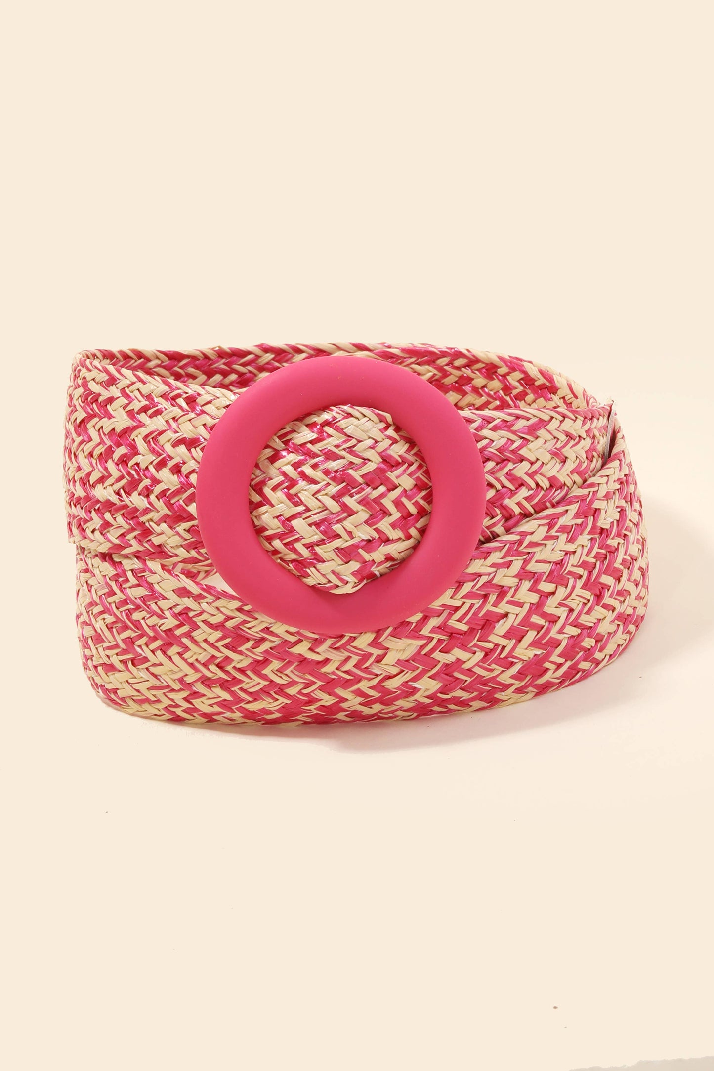 2021 Hoop Buckle Wide Braided Belt