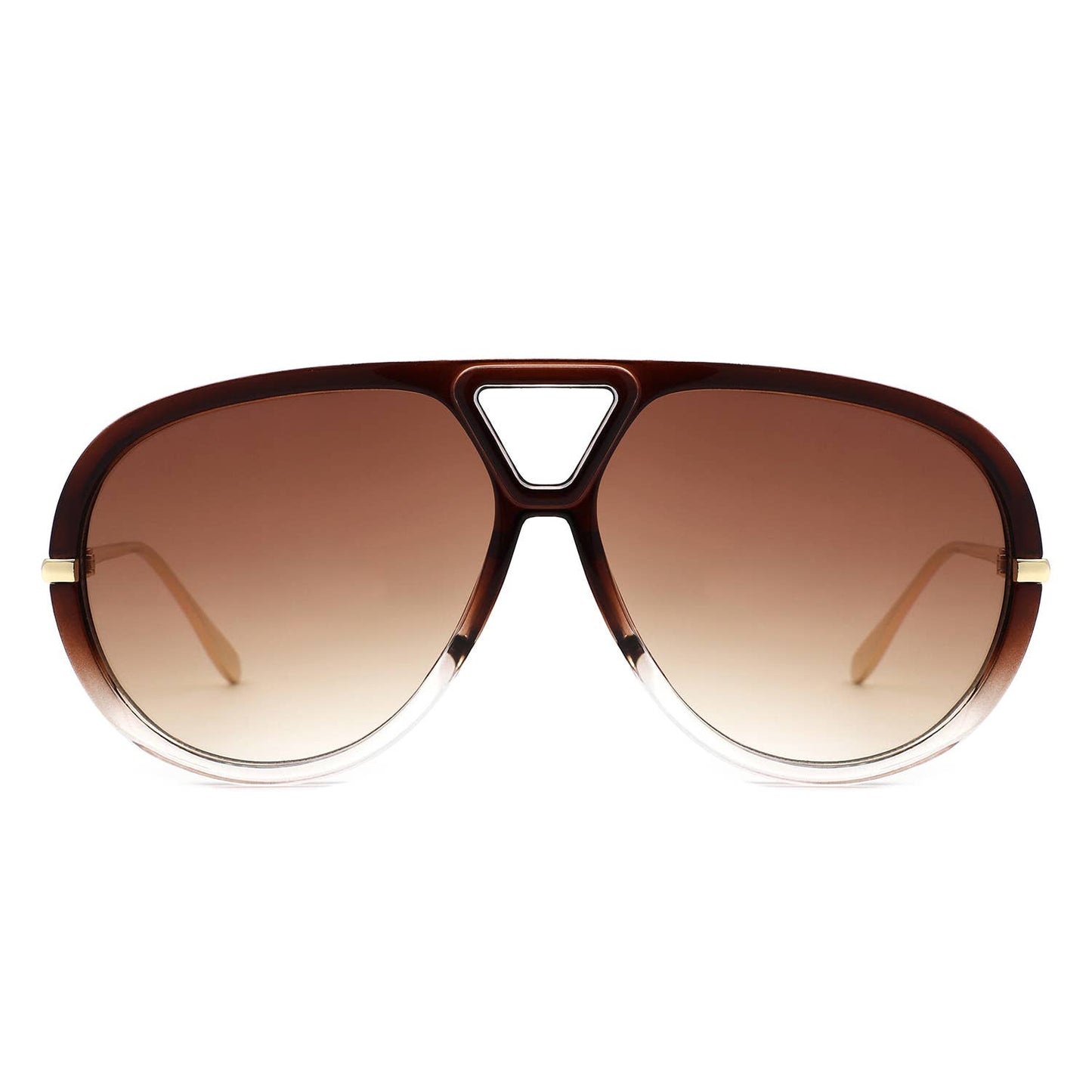 2016 Retro Double Bridge Bold Fashion Aviator Sunglasses