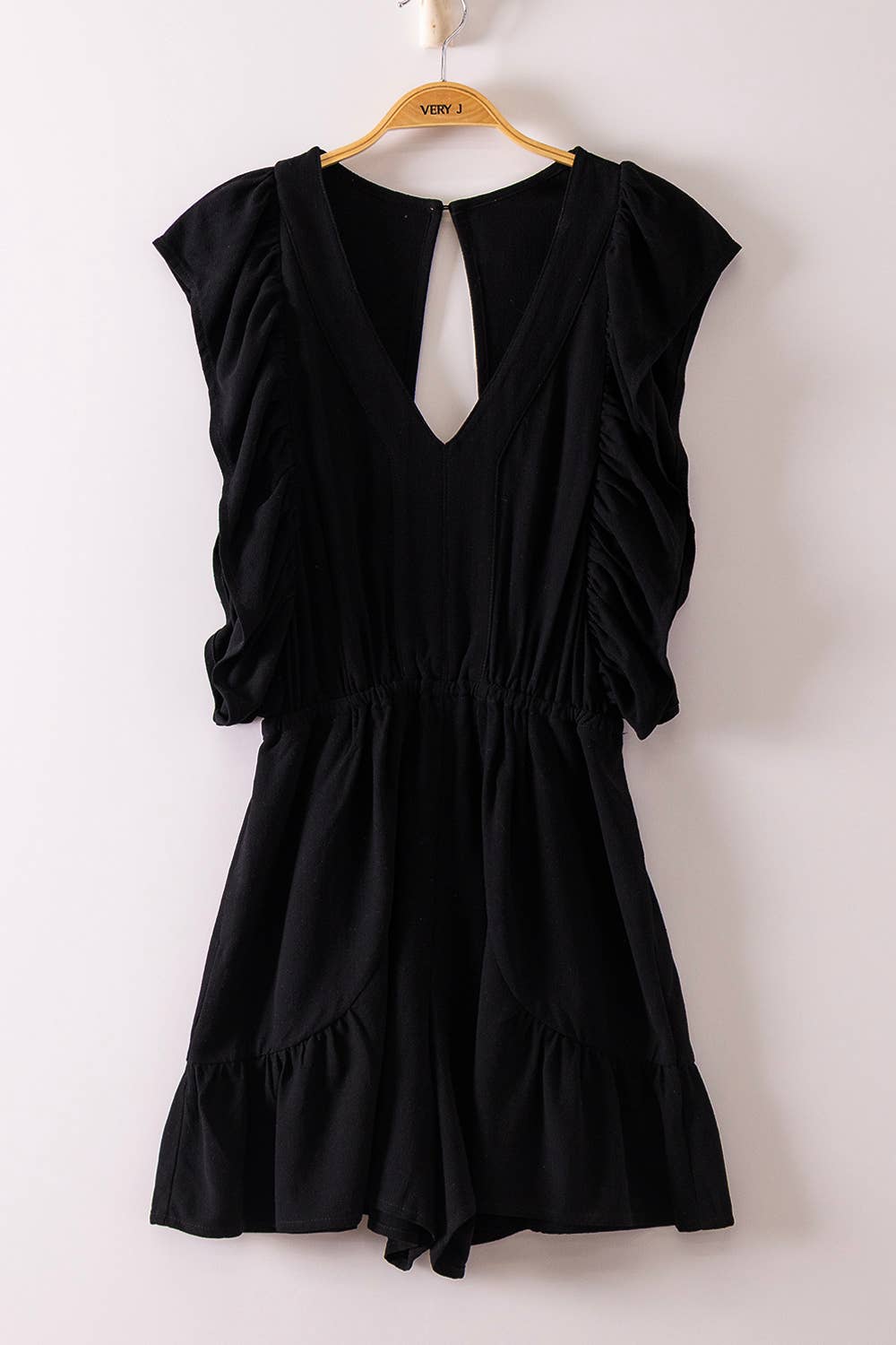 2072 Ruffled Sleeve Romper