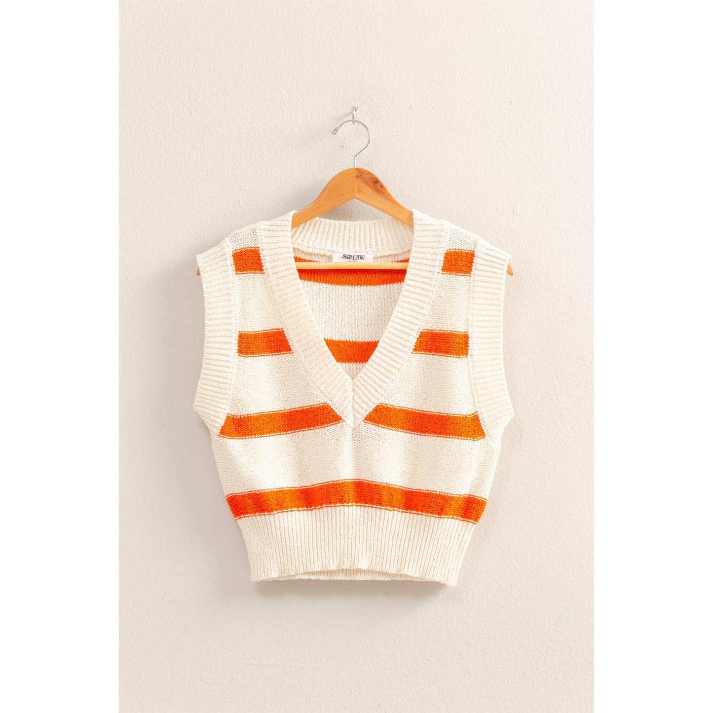 2009 Striped V-Neck Sweater Vest